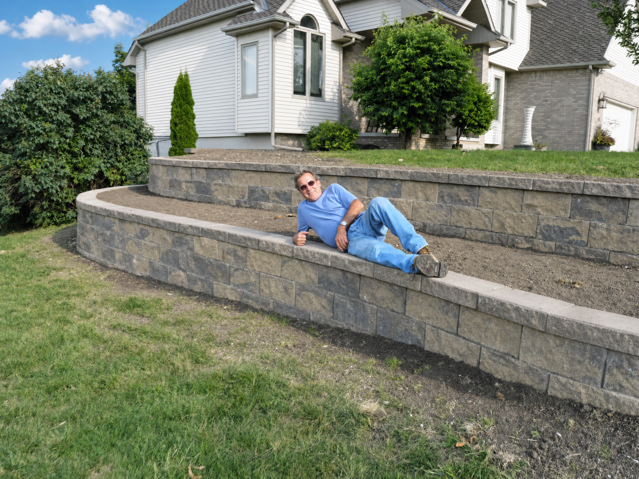 Curved Block Wall